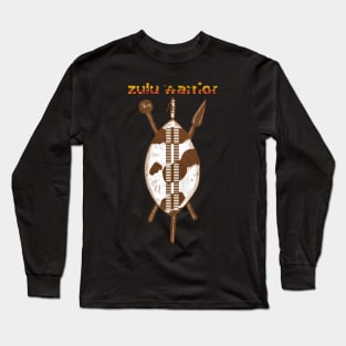 Shaka The Proud African King Of Zulu Warrior Long Sleeve T-Shirt